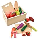 Conjunto de comida Play CARLORBO de madeira para crianças de 2 anos