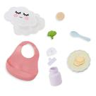 Conjunto de comida Pretend Lullababy, 10 peças, acessórios para refeições para crianças a partir de 2 anos Conjunto de comida Pretend Lullababy, 10 peças, acessórios para refeições para crianças a partir de 2 anos