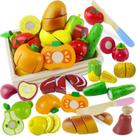 Conjunto de comida Wooden Play Beberolen para crianças e crianças