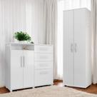 Conjunto de Cômoda e Multiuso Branco para Quarto
