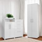 Conjunto De Cômoda E Multiuso Branco Para Quarto