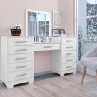 Conjunto de Cômoda e Penteadeira Salina Branco Conjunto de Cômoda e Penteadeira Salina Branco