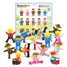 Conjunto de complementos de figuras de ação de personagens magnéticos PicassoTiles