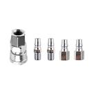 Conjunto De Conectores De Engate Rápido De 1/4 De Polegada Para Mangueira De Compressor De Ar -