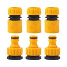 Conjunto De Conectores De Mangueira De Jardim ABS Macho Duplo De 1/2 Polegada, 6 Peças, Adaptador
