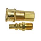 Conjunto de conectores Mr. Heater 1/4" macho x 1/4" fêmea em latão