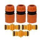 Conjunto De Conectores Rápidos Para Mangueira De Jardim De 1/2 Polegada, 6 Peças, Adaptador Extensor