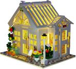 Conjunto de construção Beberlu Flower House com luz LED 1593 unidades 15+