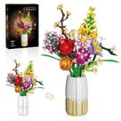 Conjunto de construção de buquê de flores Mavo brix 1458 peças com vaso Conjunto de construção de buquê de flores Mavo brix 1458 peças com vaso