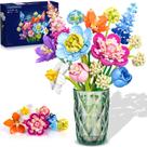 Conjunto de Construção de Buquê de Flores PLAXSOON - 88 Unidades - Dia dos Namorados