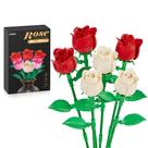Conjunto de construção Flower Bouquet EWED Rose, pacote com 6 unidades para decoração de casa