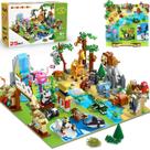 Conjunto de construção HOGOKIDS 25 Animals Zoo com tapete de brincar 1460 unidades 6 ou mais