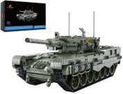 Conjunto de construção JMBricklayer Tank Leopard 2A4 WW2 com 1756 blocos