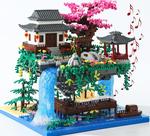 Conjunto de construção Kindpack Cherry Blossom Tree com música e luzes
