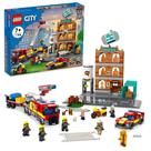 Conjunto de construção LEGO City Fire Brigade 60321 com caminhão de bombeiros