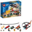 Conjunto de construção LEGO City Fire Helicopter Response 60248 93 unidades