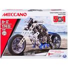 Conjunto de construção Meccano Erector, modelo 5 em 1, motocicletas, 174 unidades