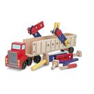 Conjunto de construção Melissa & Doug Wooden Big Rig Truck 3+ Years Conjunto de construção Melissa & Doug Wooden Big Rig Truck 3+ Years