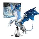 Conjunto de construção QFJ Ideas Ice Dragon com 1019 peças para 8 a 16 anos