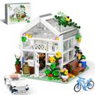 Conjunto de Construção QLT White Flowers House (639 Peças) - Compatível com Lego