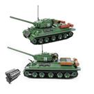 Conjunto de construção: tanque soviético T-34 da Segunda Guerra Mundial do General Jim, 500 peças