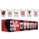 Conjunto De Copo Americano Flamengo Licenciado Kit 6 Peça