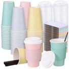 Conjunto de copos de café de papel descartáveis Bokon 100 Pack 470ml
