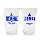 Conjunto de copos de cerveja TOP GUN Maverick and Iceman 600mL x2 Conjunto de copos de cerveja TOP GUN Maverick and Iceman 600mL x2