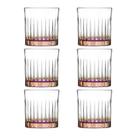 Conjunto De Copos De Cristal Colorido Para água/whisky 6 Peças 360 Ml Biona Oxford
