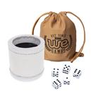 Conjunto de copos de dados WE Games Professional em couro feito à mão Conjunto de copos de dados WE Games Professional em couro feito à mão