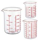 Conjunto de copos de medição Ackers BORO3.3 High Borosilicate Glass