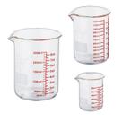 Conjunto de copos de medição Ackers BORO3.3 High Borosilicate Glass