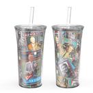 Conjunto de copos de palha Zak Designs Vin Scully 600 ml Dodger Baseball