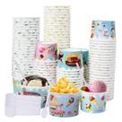 Conjunto de copos de sorvete Kolewo4ever 400 peças de 240 ml com colheres