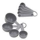 Conjunto de copos e colheres de medição KitchenAid Universal, 9 peças, cinza