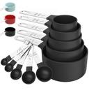 Conjunto de copos e colheres de medição TILUCK empilhável com aço inoxidável
