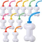 Conjunto de copos Eaasty Dog Bone de plástico de 10 onças reutilizável para crianças