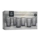 Conjunto de Copos Gris (Cinza) 6 Peças Members Mark