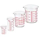 Conjunto de Copos Medidores Ackers BORO3.3 4 Peças de Borosilicato Conjunto de Copos Medidores Ackers BORO3.3 4 Peças de Borosilicato