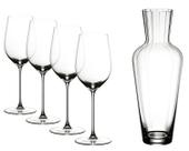 Conjunto de copos Riedel Veritas Riesling e Zinfandel (pacote com 4) com decantador