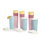 Conjunto de copos Tupperware, 12 unidades, 480 ml, lavável na máquina de lavar louça, sem BPA