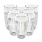 Conjunto De Copos Vidro 6 Pçs Designer Sofisticado Multiuso
