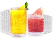 Conjunto de Copos Vintage Lvtrupc Hobnail 12 peças 400 ml e 330 ml