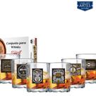 Conjunto de Copos Whisky Mirage On The Rocks Vidro de 250ml 6 Peças Ruvolo Conjunto de Copos Whisky Mirage On The Rocks Vidro de 250ml 6 Peças Ruvolo
