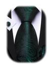 Conjunto de Corbata Barry.Wang de Seda Tejida con Diseño Paisley para Hombre