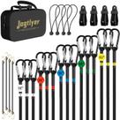 Conjunto de cordas elásticas Jogtlyer, 28 peças, preto com mosquetões