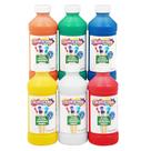 Conjunto de cores de tinta Tempera de 6 cores primárias de 240 mL