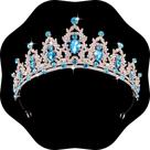 Conjunto de coroa e tiaras Kamirola Queen and Princess para mulheres