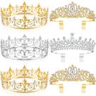 Conjunto de coroas Juexica Prom King Queen Prince Princess 6 unidades