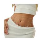 Conjunto De Corrente De Cintura Feminina Com Pingente De Concha Estrela-do-mar Estilo Boêmio